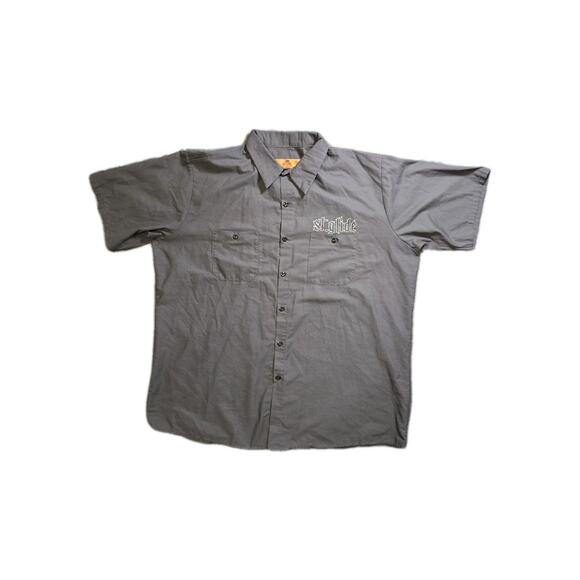 Red Kap Men’s 2XL ST. GLIDE MECHANICS SHIRT GRAY 31.5L 27W - Picture 1 of 7
